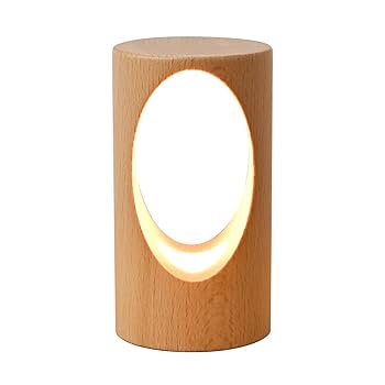 Amazon.co.jp : LEDの木製の電気スタンド、寝室のベッドサイドの